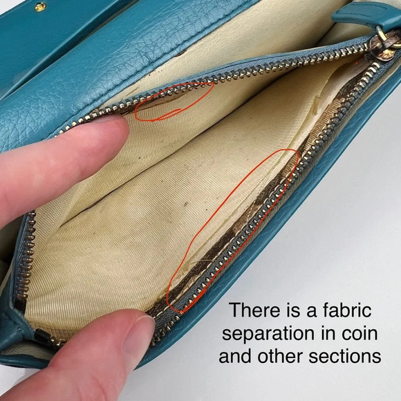 BVLGARI Long Turquoise Wallet - Picture 5 of 8